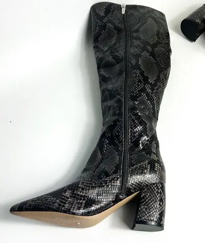 Marc Fisher  Snakeprint Tall Heel Boots