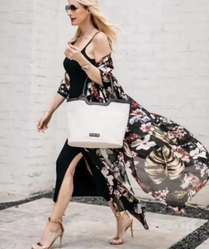 Walter Baker Tulum Tropical Print Caftan Beach Cover up One size