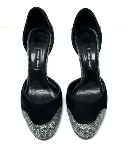 Giorgio Armani couture d’Orsay heels, made in Italy, size 37.5