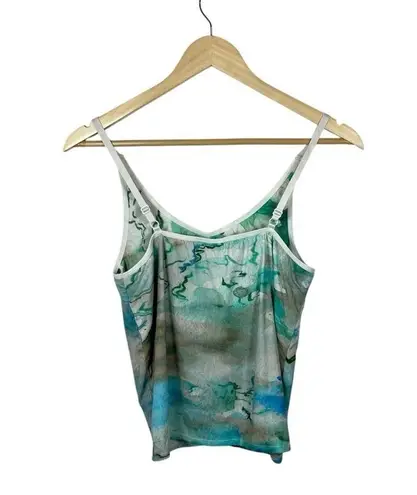 Richer Poorer Women’s Abstract Watercolor Ruched Cami in Blue Multi Size M Size M