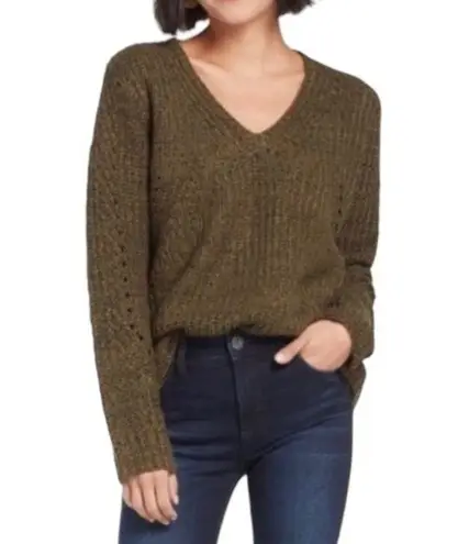 John + Jenn  Revolve Constance Sweater Olive Green Pullover Women’s Size Medium