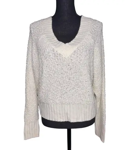 Jolie & Joy Boucle Sweater White Size M