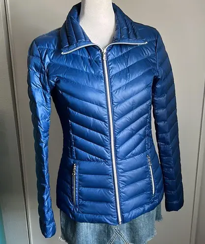 Kenneth Cole  Reaction Blue Full Zip Closure Down filled Puffer Coat Jacket