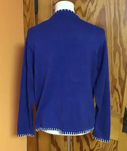 Retro Y2K embroidered beaded Christmas cardigan Size M