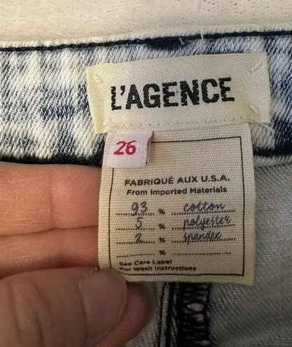 L'Agence L’AGENCE High Line Jean Light Wash Distressed Jeans Size 26 MSRP $275