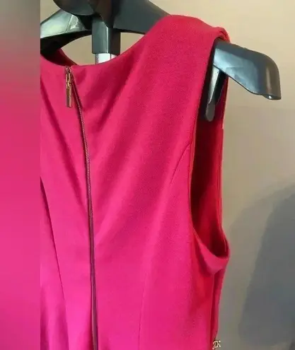 Adrienne Vittadini HOT PINK & ORANGE ZIPPER DRESS SIZE 4