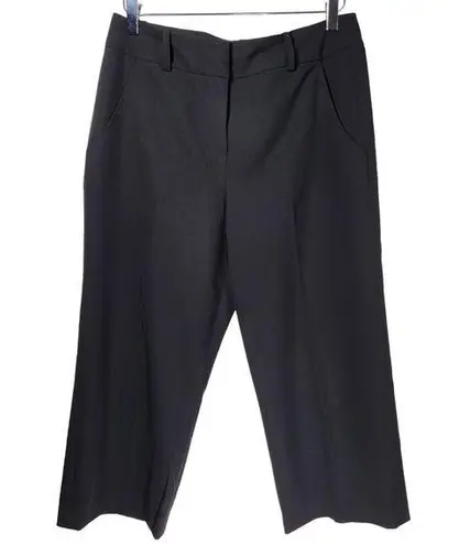 Sandro Sportswear Relaxed Fit High Waisted Cropped Trousers in Black