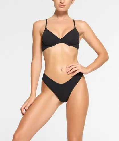 SKIMS Cotton Jersey T-shirt Bra Soot 38A