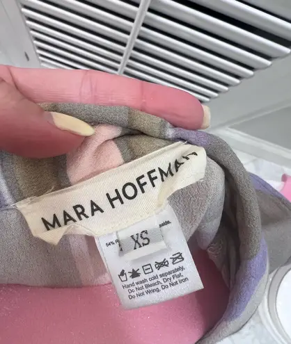 Mara Hoffman Pink and Purple Sleeveless Maxi Dress