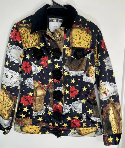 Moschino Rare Jeans Vintage Panettone Holiday Jacket