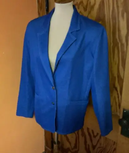 Vintage 70s polyester denim vibes blazer Blue Size L