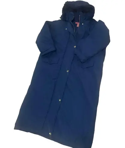 Woman Within NWOT Long Hooded Down Microfiber Parka size L