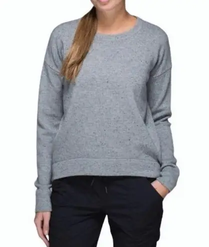 Lululemon  Grey Speckled Merino Wool Yogi Crew Sweater Size 8