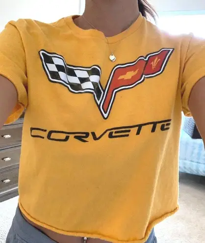 Corvette Yellow Cropped T