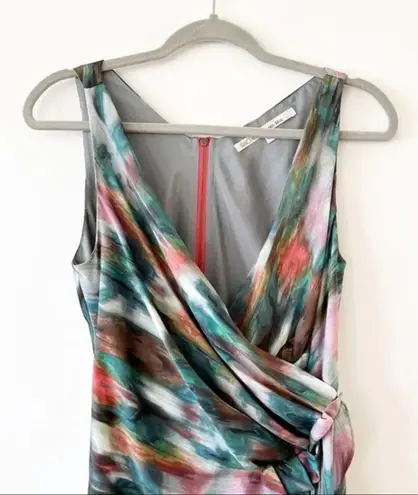 Rachel Rachel Roy Watercolor Print Dress Size Small Spring Wedding Guest Party Green