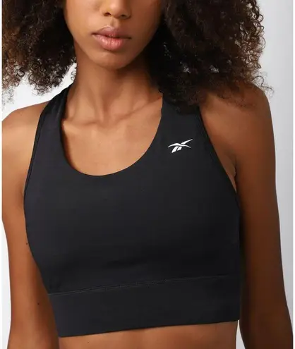 Reebok  Sports Bra Womens Small Black Athletic Activewear Workout Stretch Yoga