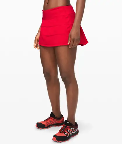 Lululemon Pace Rival Skirt Red