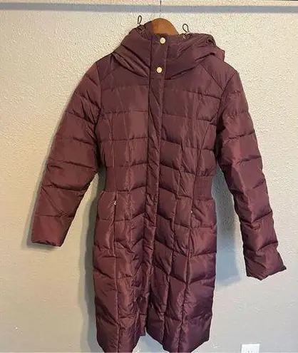 Cole Haan Women's  Puffer Coat Size Small Burgundy