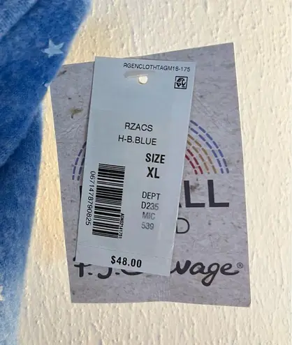 P.J. Salvage Sleep Shorts Athletic Club Pajama Bottoms in Bright Blue Sz XL NWT