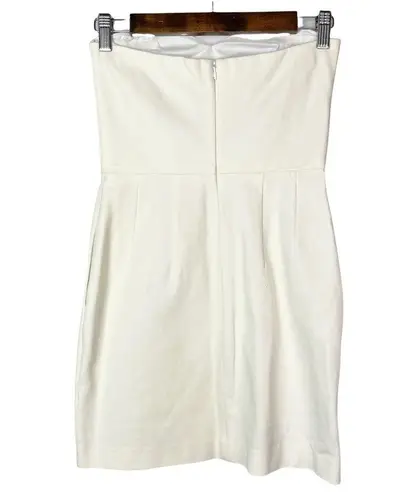 Boutique Marley White Strapless Fitted Mini Dress S