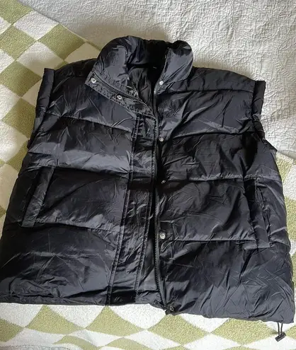 Oversized Puffer Vest Black Size M