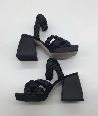 Circus by Sam Edelman NWOT Sam Edelman Circus Mable Black Braided Block Heel Sandal Size 8/38
