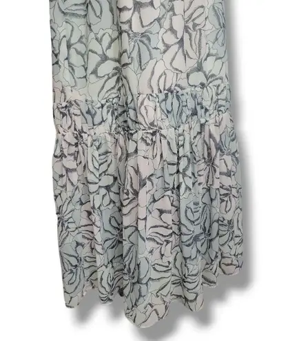 Foxiedox Dress Size Small Women's Maxi Dress Sleeveless High Neck Dress Floral