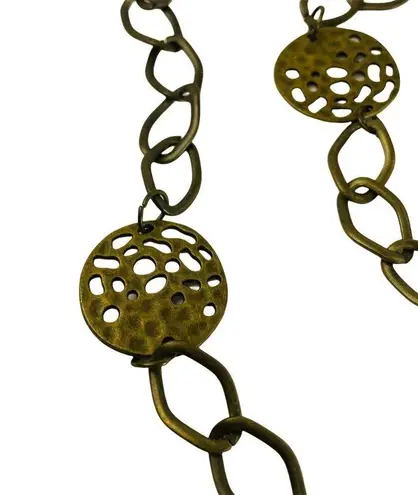 Vintage Belly Belt Bohemian Body Metal Chain Link Style 70s Adjustable Size u