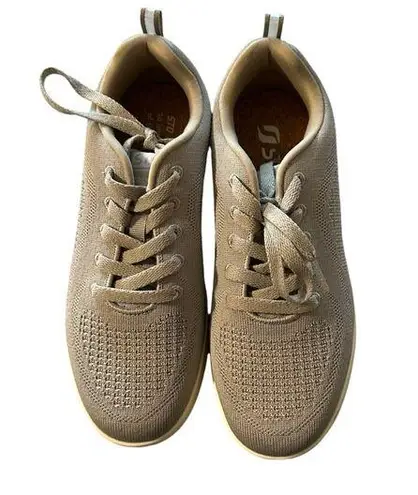 STQ Womens Lace Up Fashion Sneakers Business Casual Shoes | Breathable Mesh Size 8.5 - Image 1