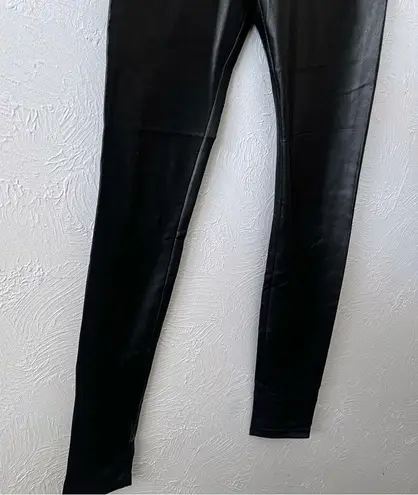 Wilfred Aritzia  Rebelle  Faux Leather Pants High Rise Black Leggings M