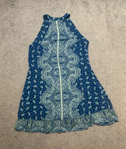 Mi Ami Blue and White Paisley Dress