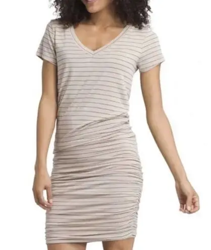 prAna Foundation Striped V Neck Dress Size XS