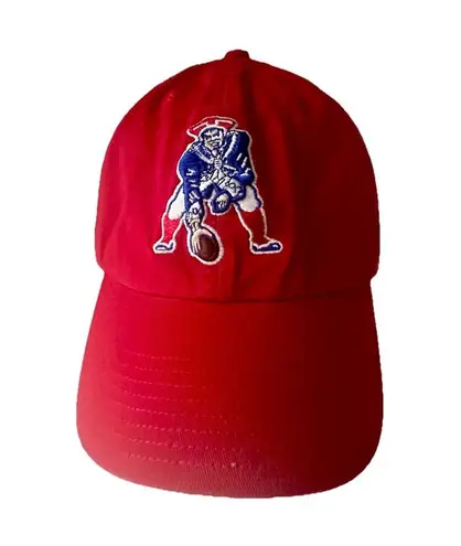 New England Patriots '47 Franchise R Legacy Logo NFL Adjustable Strap Hat Retro Red