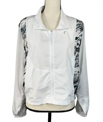 Zyia Active Medium Breeze Jacket and Shoulder Bag Packable Marbled Lightweight