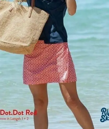 Ripskirt Hawaii Red&White Circle Print Mini Skirt Sz.S Red