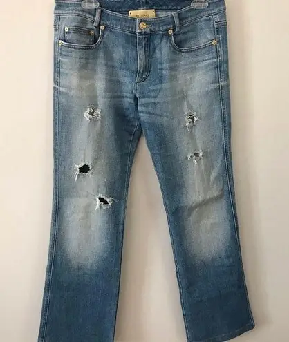 St. John  Jeans Straight Leg Mid Rise Med Wash