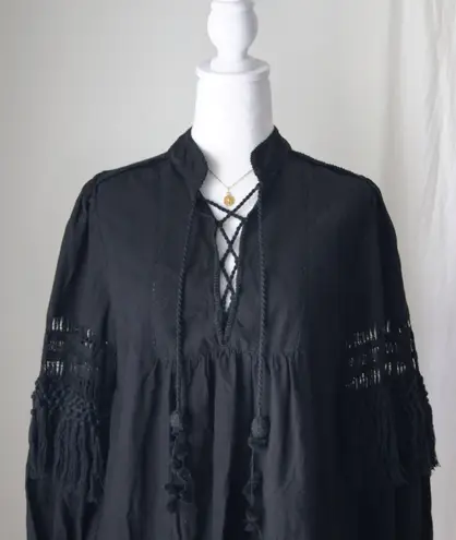 Ulla Johnson 100% Silk Black Mini Dress