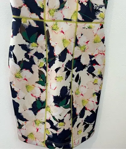 J.Crew  floral print neoprene scuba material sheath dress size 2