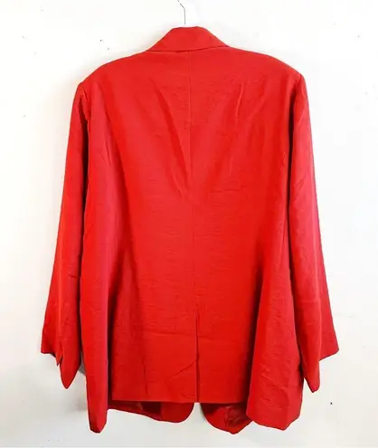 City Chic Blazer Essence Longline Jacket in Rust Orange-Red Sz 24 (XXL) NWT