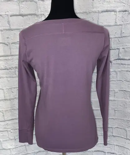 Xersion Longsleeve scoopneck athletic top purple sz small women