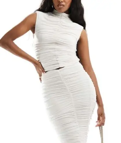 Naked Wardrobe ruched high neck top S