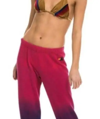 Aviator Nation : Hot Pink Ombré Sweatpants Joggers