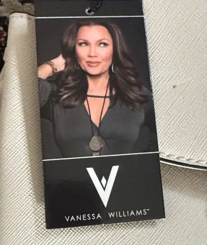 Stylish Cream Backpack with Gold Accents