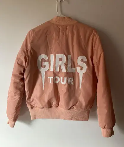 girls tour pink bomber jacket Size M