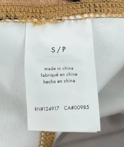 We Wore What Tiger Print Chain Bike Shorts Tan Black Size Small