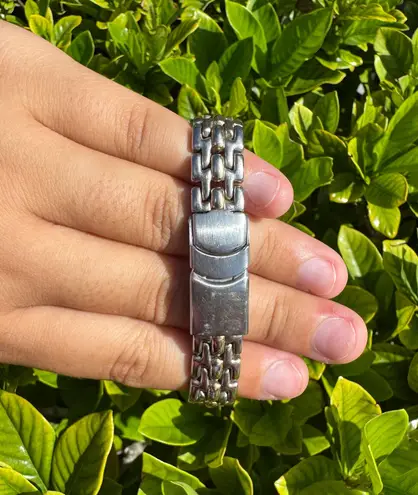 Relic Vintage Wet Two Tone w/ Blue Face Watch - 5.5”