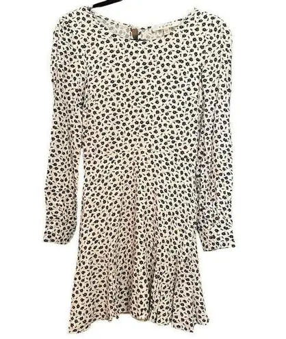 Row A Women's Floral Long Sleeve Dress White