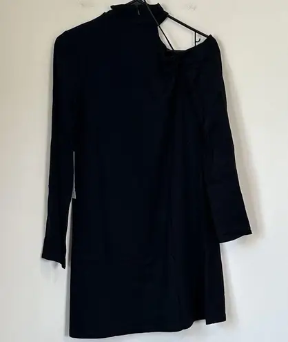 Susana Monaco NWT Mock Neck Cutout Shoulder Black Dress - Medium
