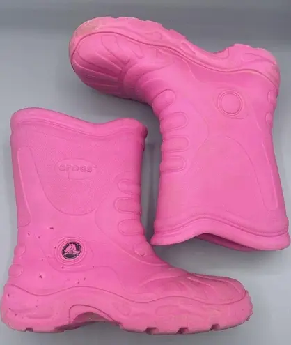 Crocs  Pink Rain Boots Womens 4-5