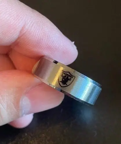Silver Las Vegas Raiders Ring